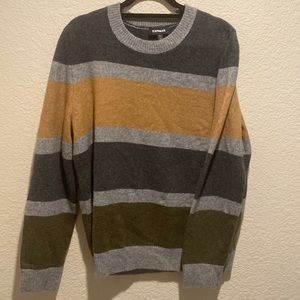 Mens multi colored wool sweater.